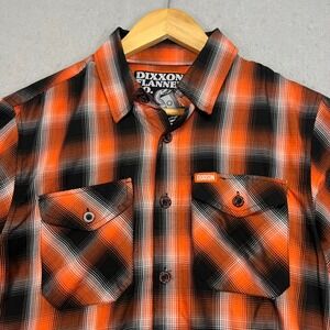 Dixxon Flannel Co The Piston Plaid Bamboo Short Sleeve Button Up Shirt Mens XS